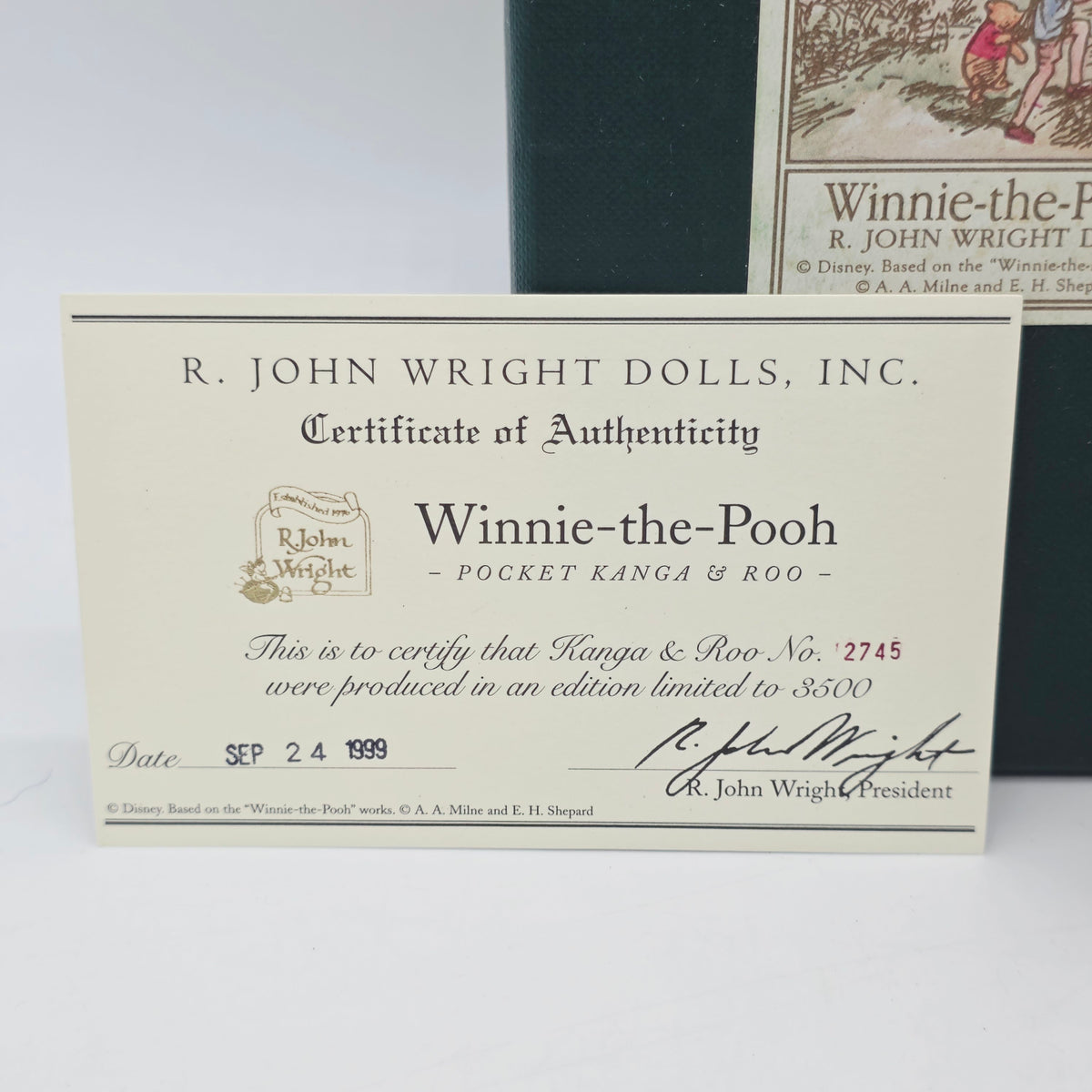 R. John Wright Pocket Kanga & Roo Winnie the Pooh