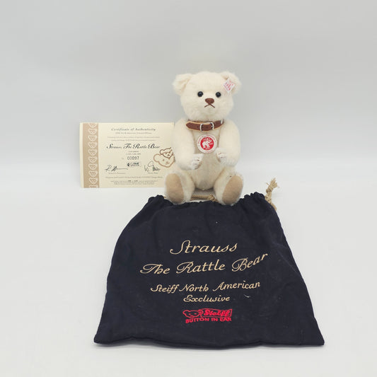 Steiff 668494 Strauss The Rattle Bear limitiert 1500 North America aus 2006