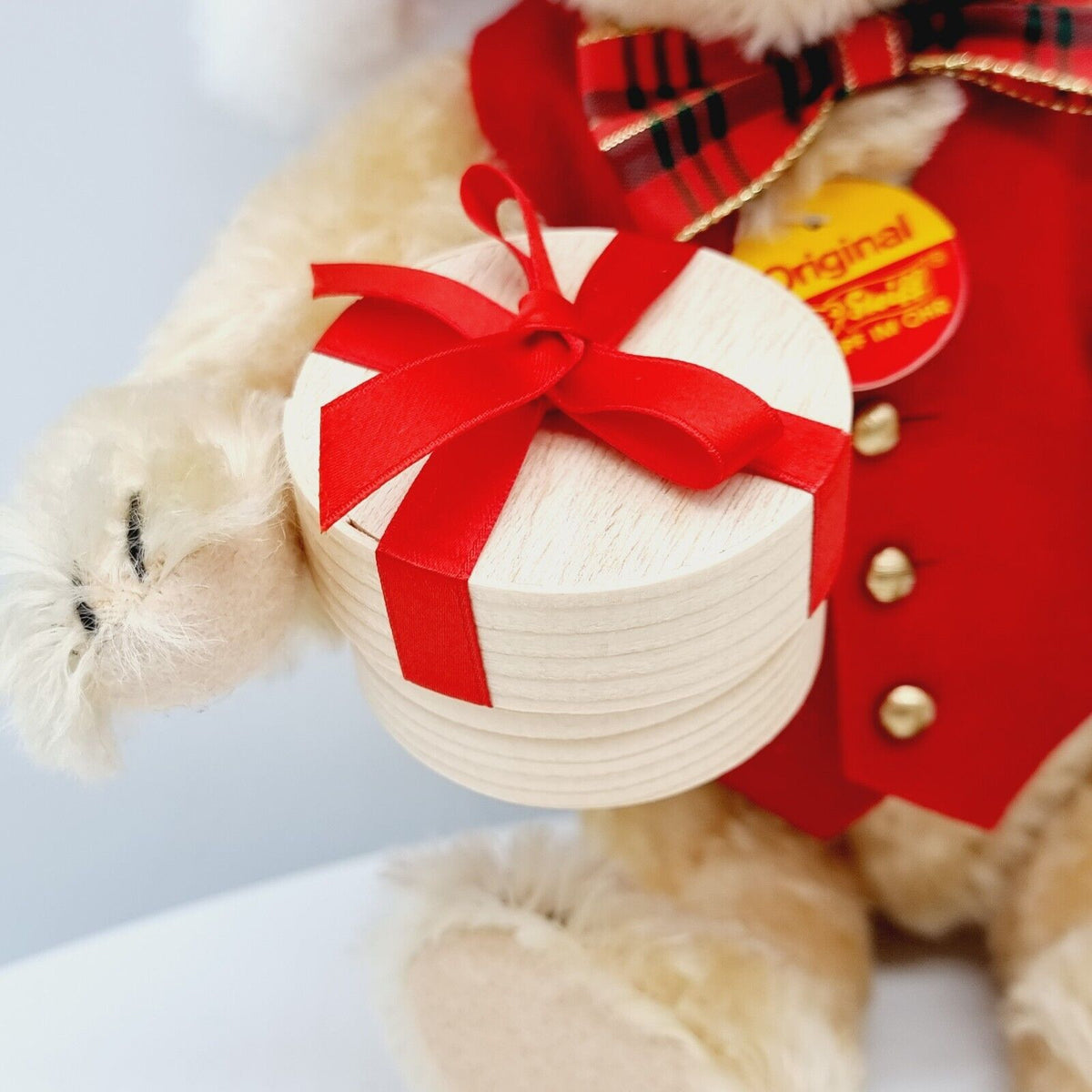 Steiff 655456 Weihnachtsteddybär Niklas für Mayfair 33 cm Mohair