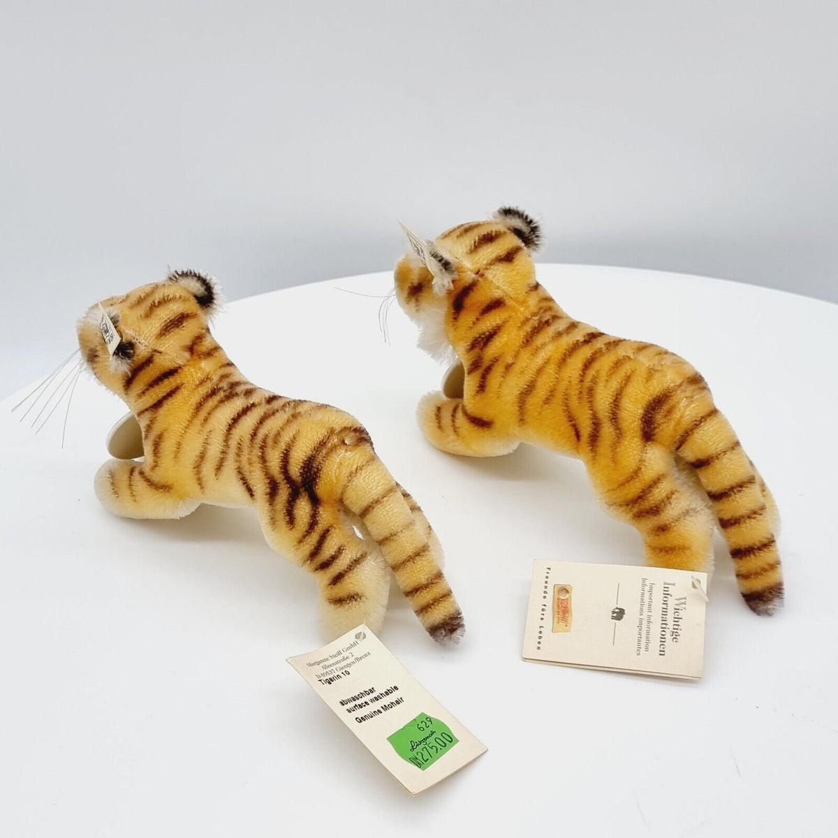 Steiff 038488 Tiger Set Arche limitiert Jahr 1995 Größe 12 cm mit Zertifikat