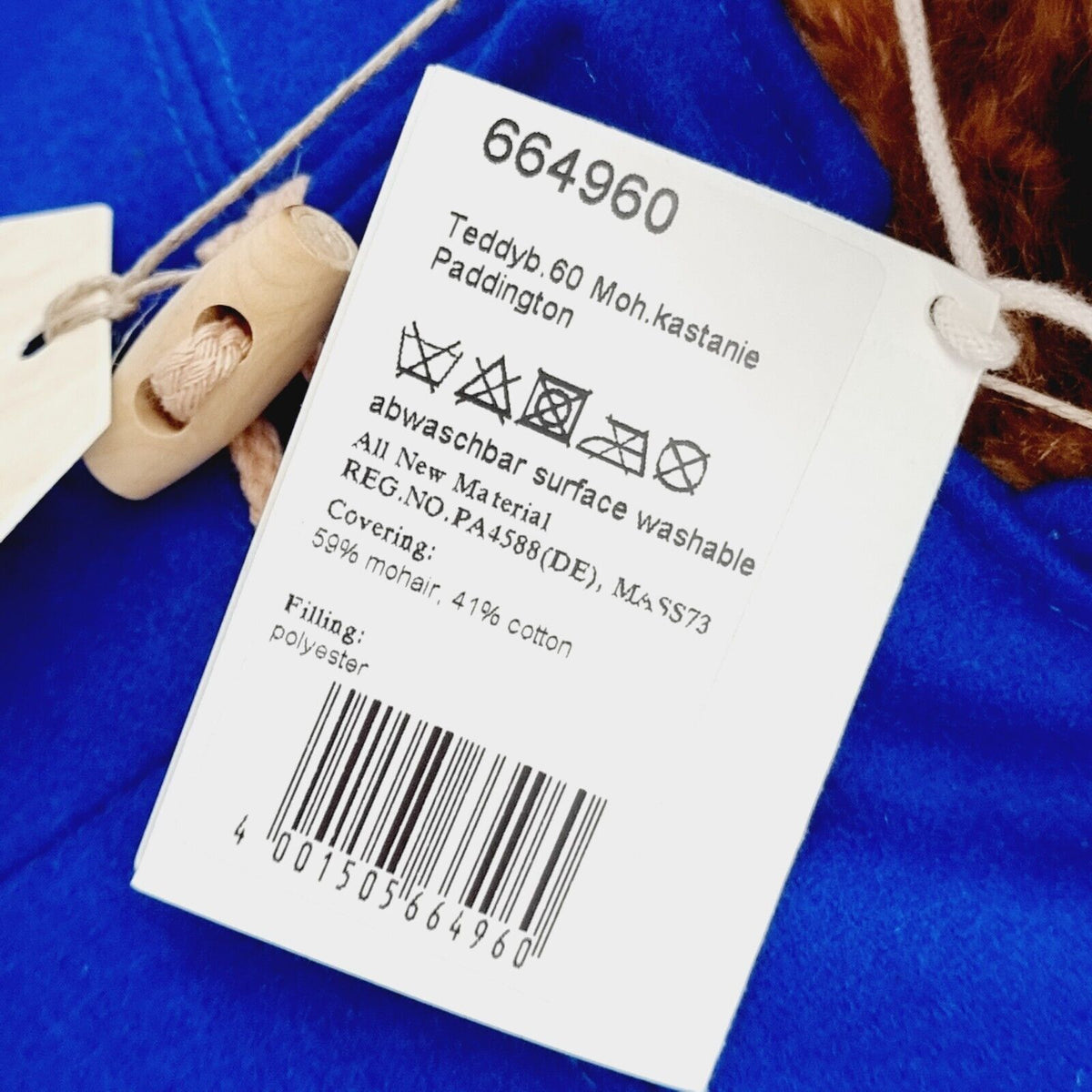 Steiff 664960 Paddington Teddybär 60 cm limitiert 500 Jahr 2016 Exklusivedition