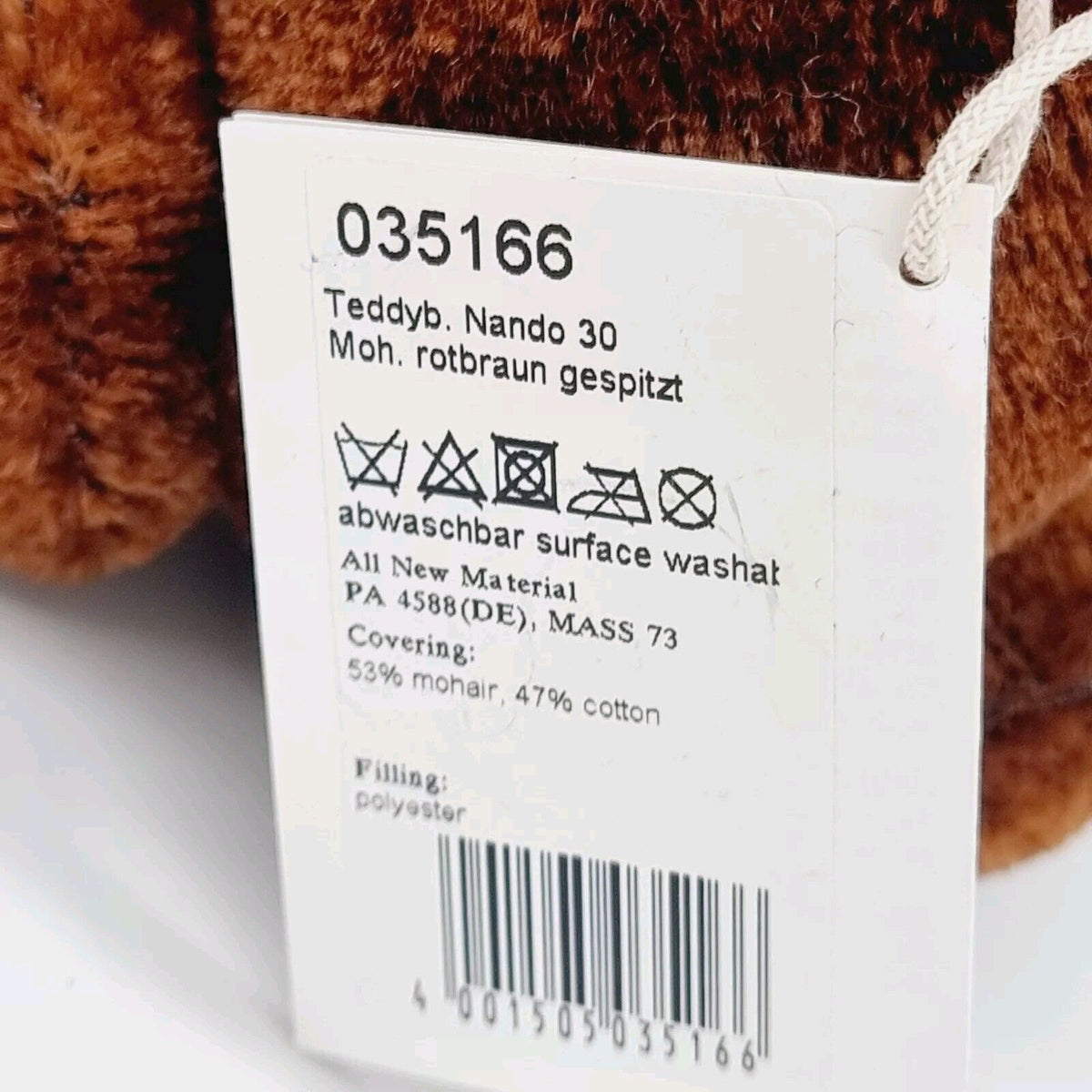 Steiff 035166 Teddybär Nando mit Kompass limitiert 1500 aus 2013 30 cm Mohair