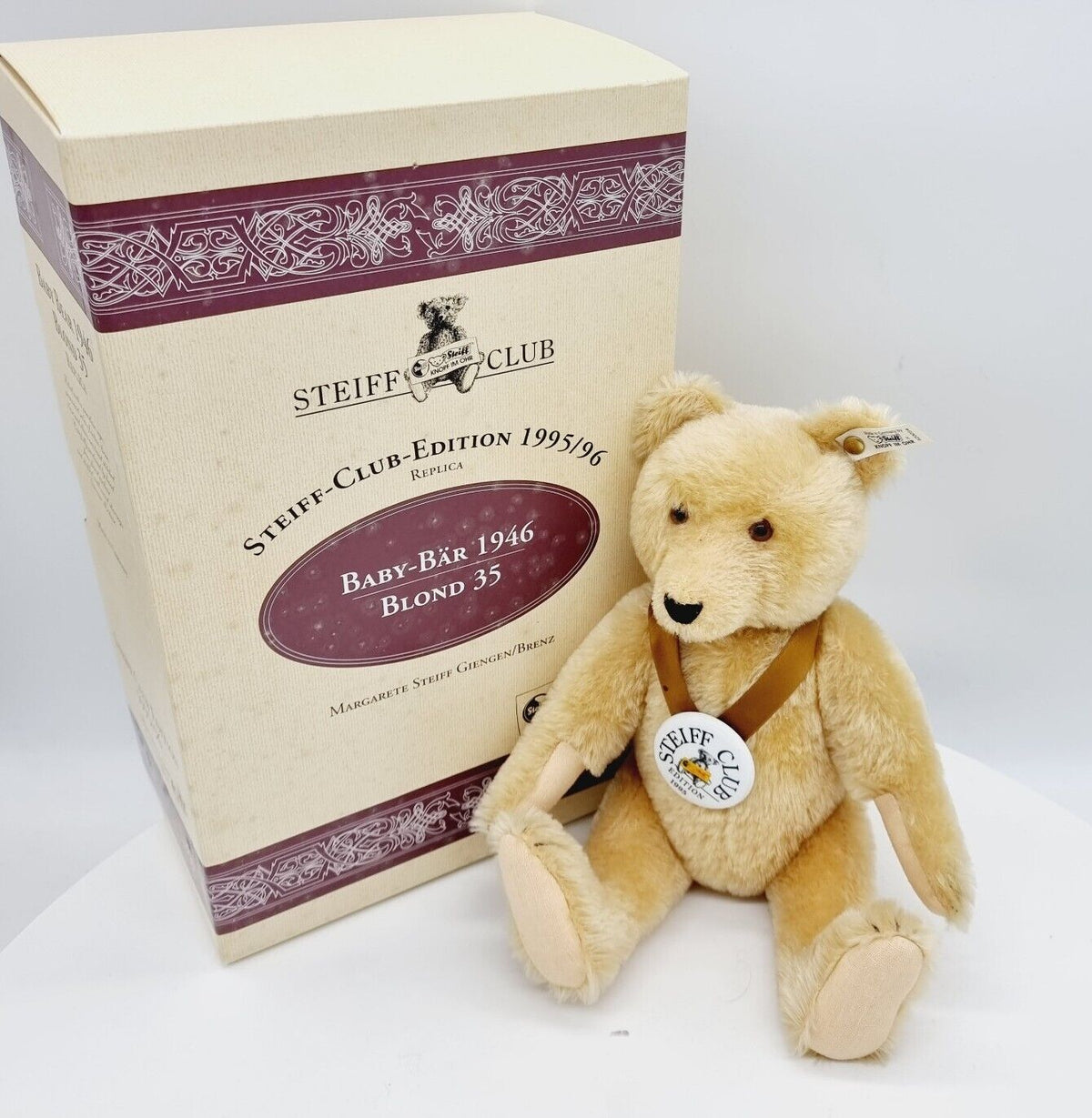 Steiff 420054 Club Edition Baby Bär blond 35cm 1995 limitierte Auflage
