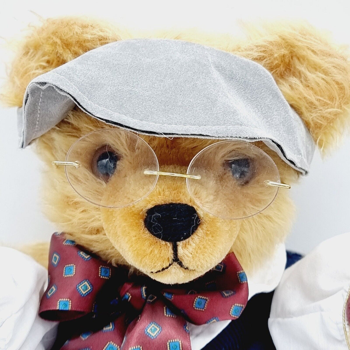 Hermann Teddybär Bänker-Bär Nr. 144 limitiert 500 Mohair Anekdoten-Bär