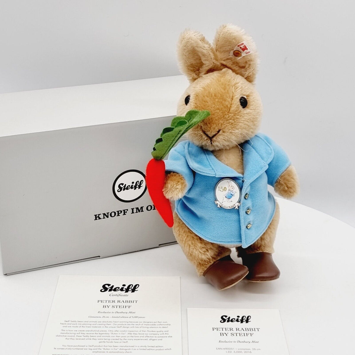 Steiff 690051 Peter Rabbit für Danbury Mint aus Beatrix Potter limitiert 5000
