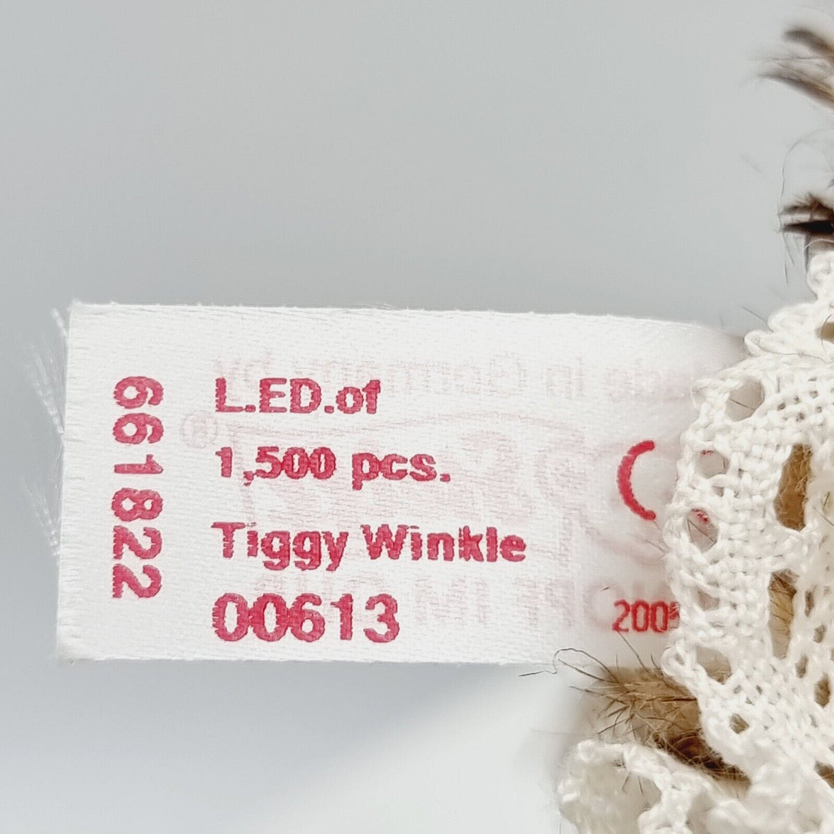 Steiff Beatrix Potter 661822 Mrs. Tiggy-Winkle limitiert 1500 aus 2005 22 cm