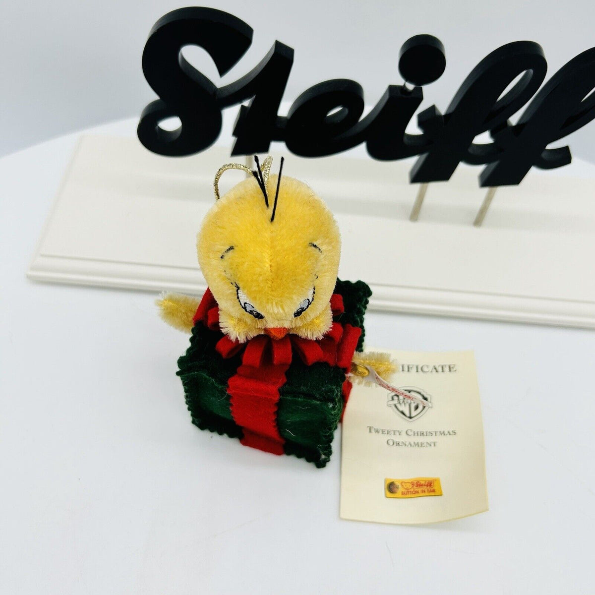 Steiff 666186 Tweety Ornament aus Looney Tunes limitiert 2500 12 cm Mohair