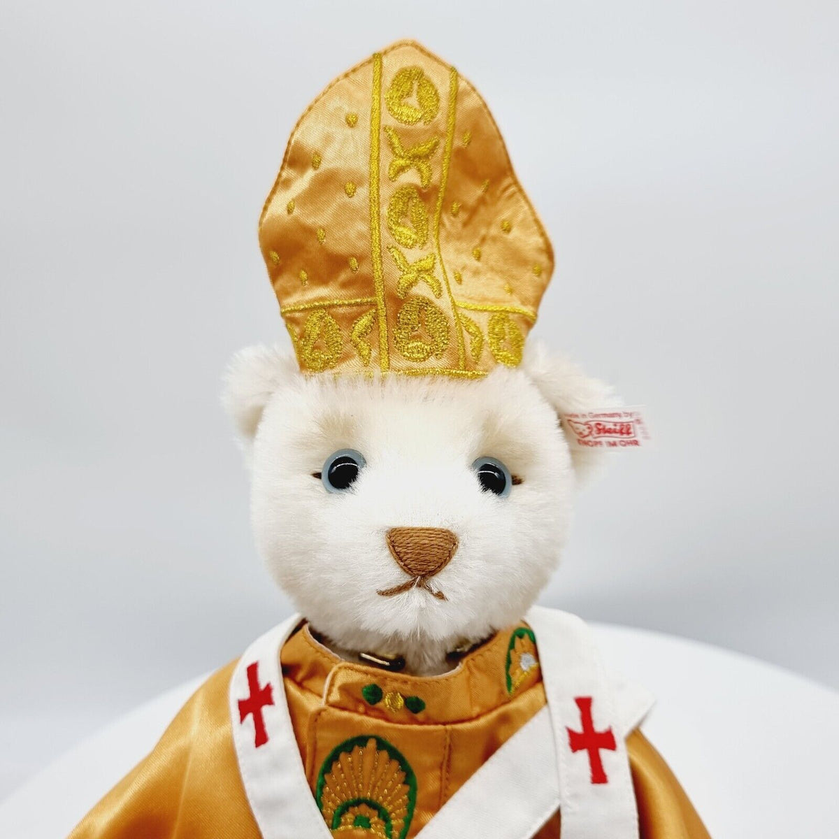 Steiff 992568 Teddybär Papst limitiert 1500 aus 2007 29 cm Mohair