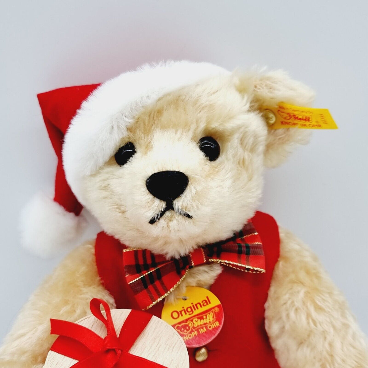 Steiff 655456 Weihnachtsteddybär Niklas für Mayfair 33 cm Mohair