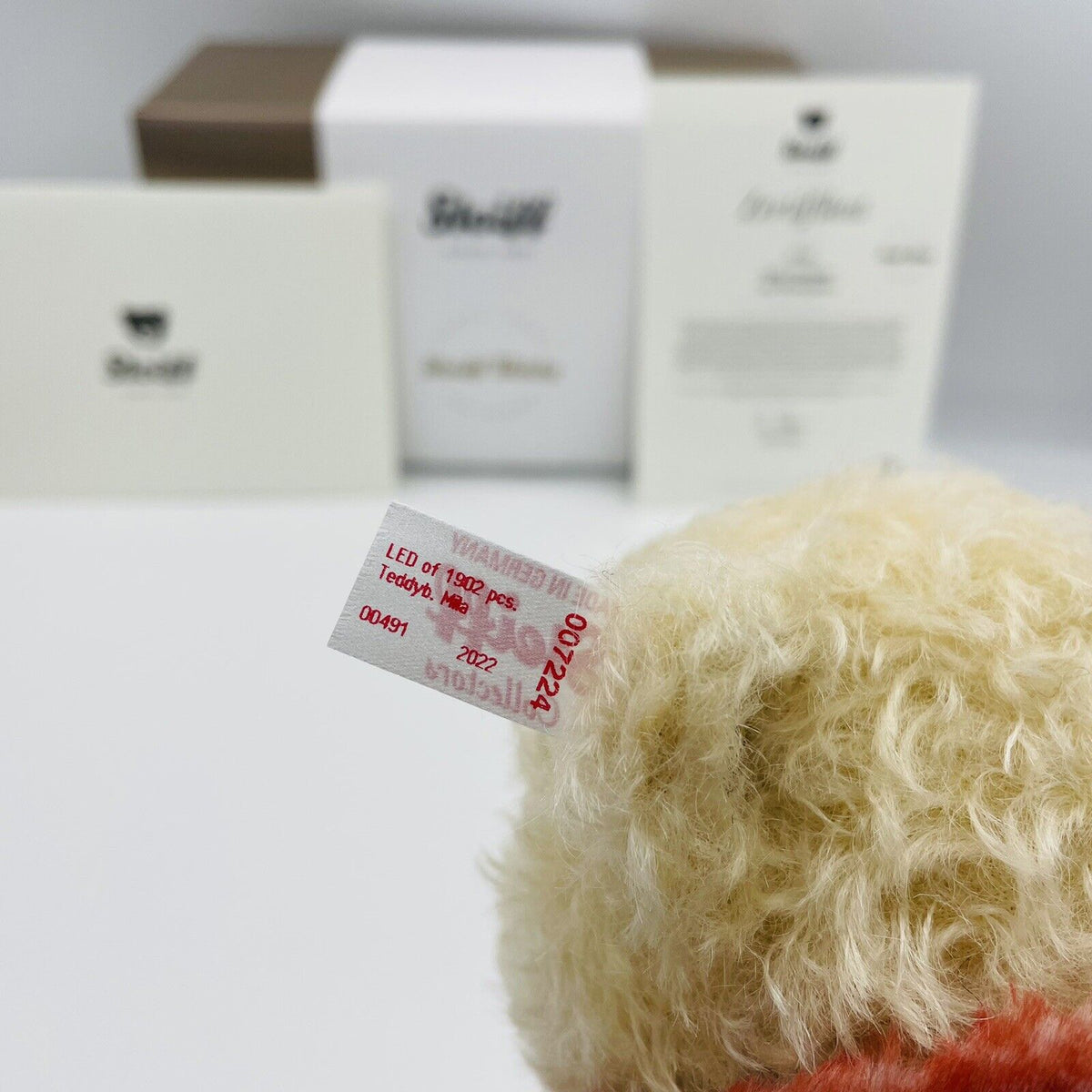 Steiff Teddybär Mila mit Winterjacke 007224 limitiert 1902 aus 2022 28cm