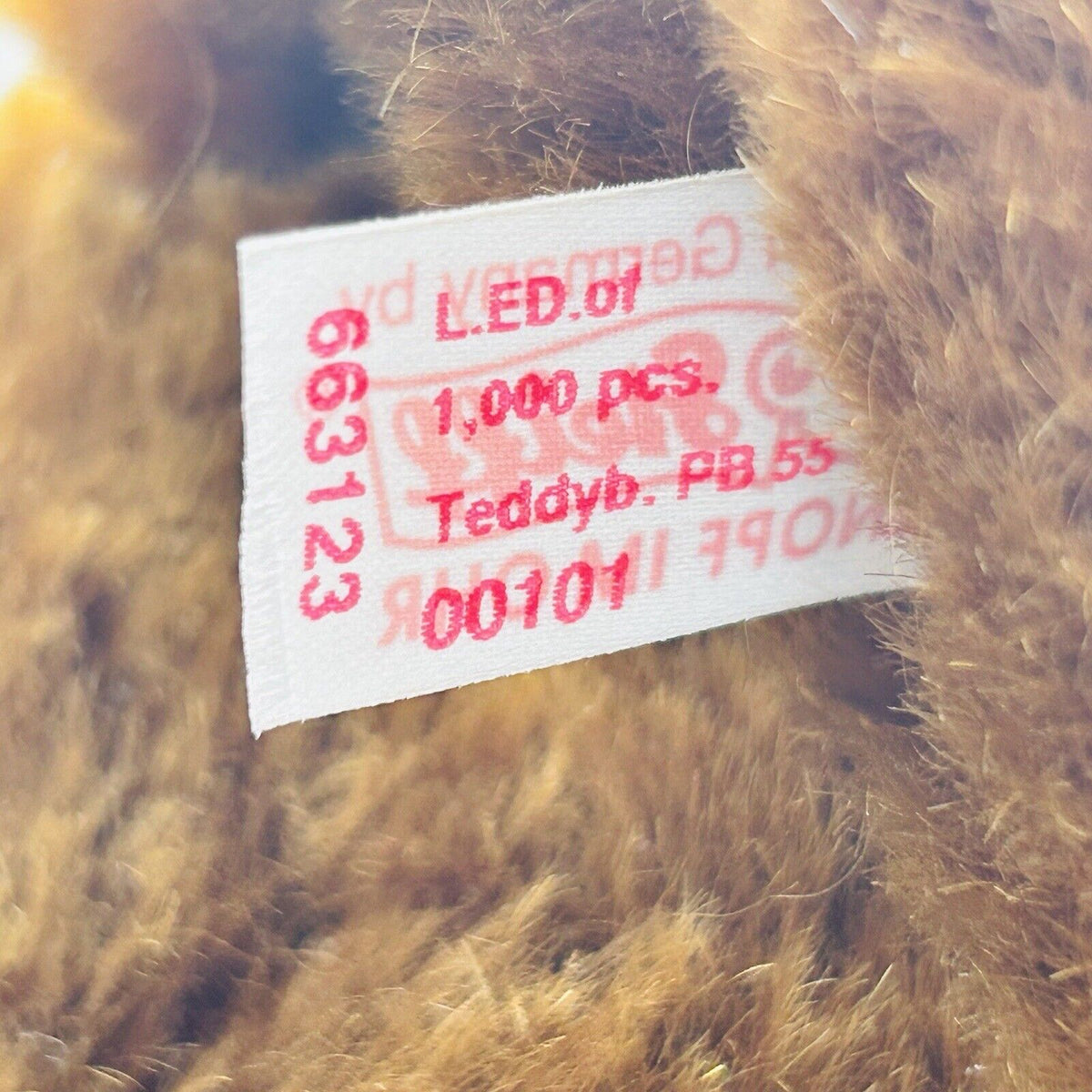 Nr. 101! Steiff Danbury Mint 663123 Teddybär PB 55 Re-Edition limitiert 1000