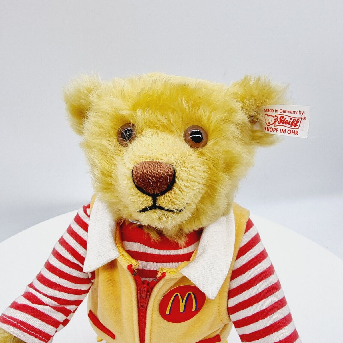 Steiff 676024 Mc Donalds Teddybär 28 cm gold-blond 2004 exklusiv für Japan