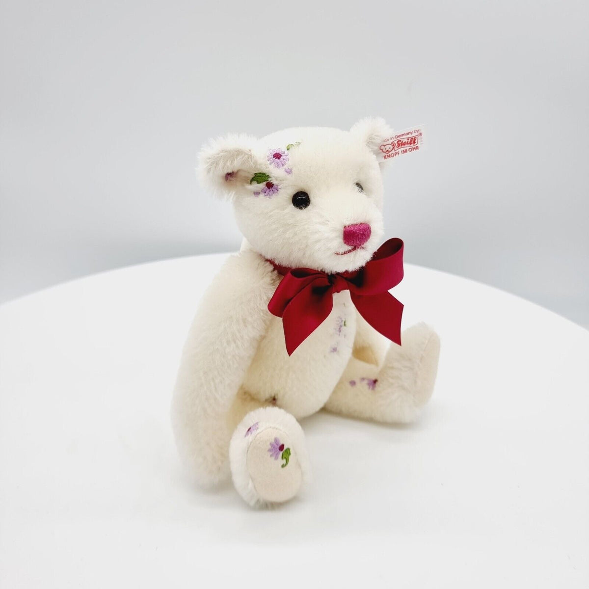 Steiff Teddybär Sommer 2009 656941 limitiert 2009 26cm Mohair mit Blüten