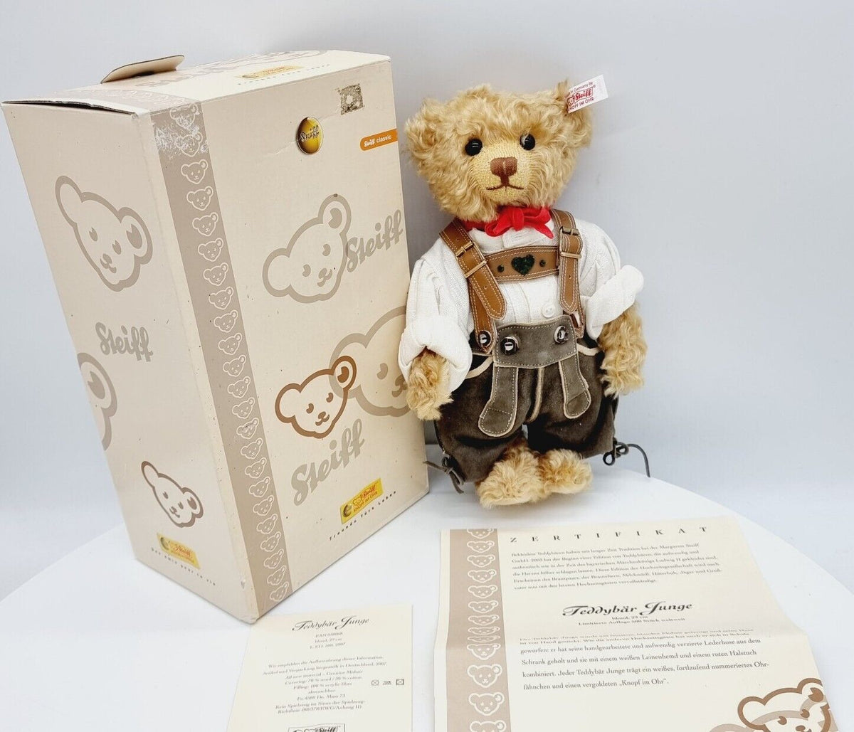 Steiff 038068 Teddybär Junge Hochzeitsgesellschaft 29 cm limitiert 500 Jahr 2007