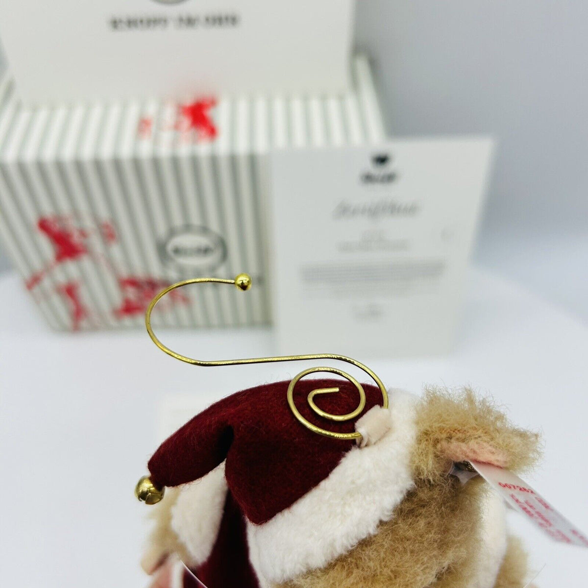 Steiff 007262 Ornament Maus Santa limitiert 2000 aus 2022 12 cm Mohair