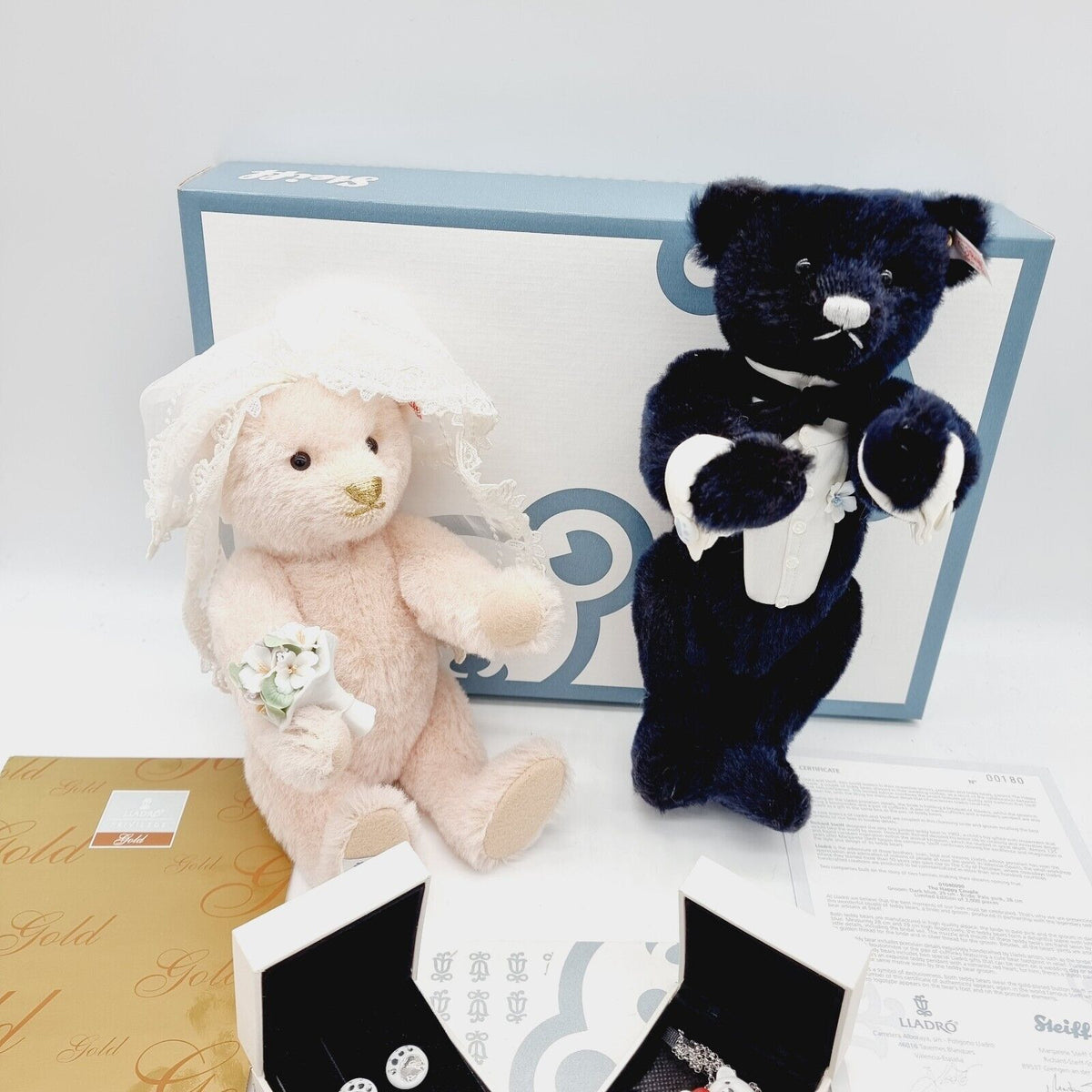 Steiff Lladro The Happy Couple Hochzeits Paar 677083 limitiert Zertifikat