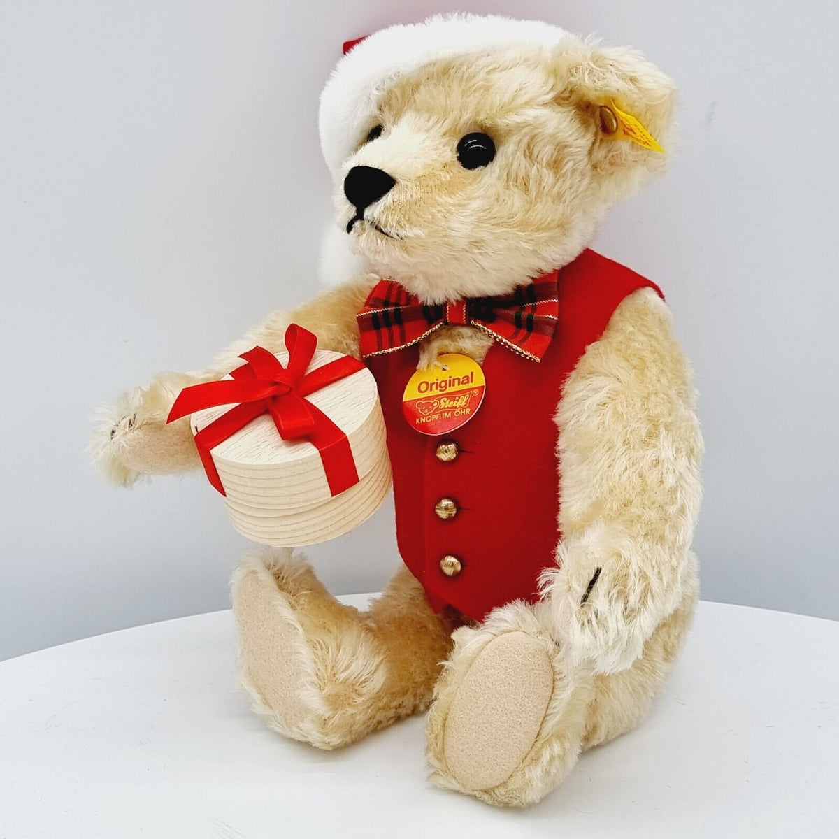 Steiff 655456 Weihnachtsteddybär Niklas für Mayfair 33 cm Mohair