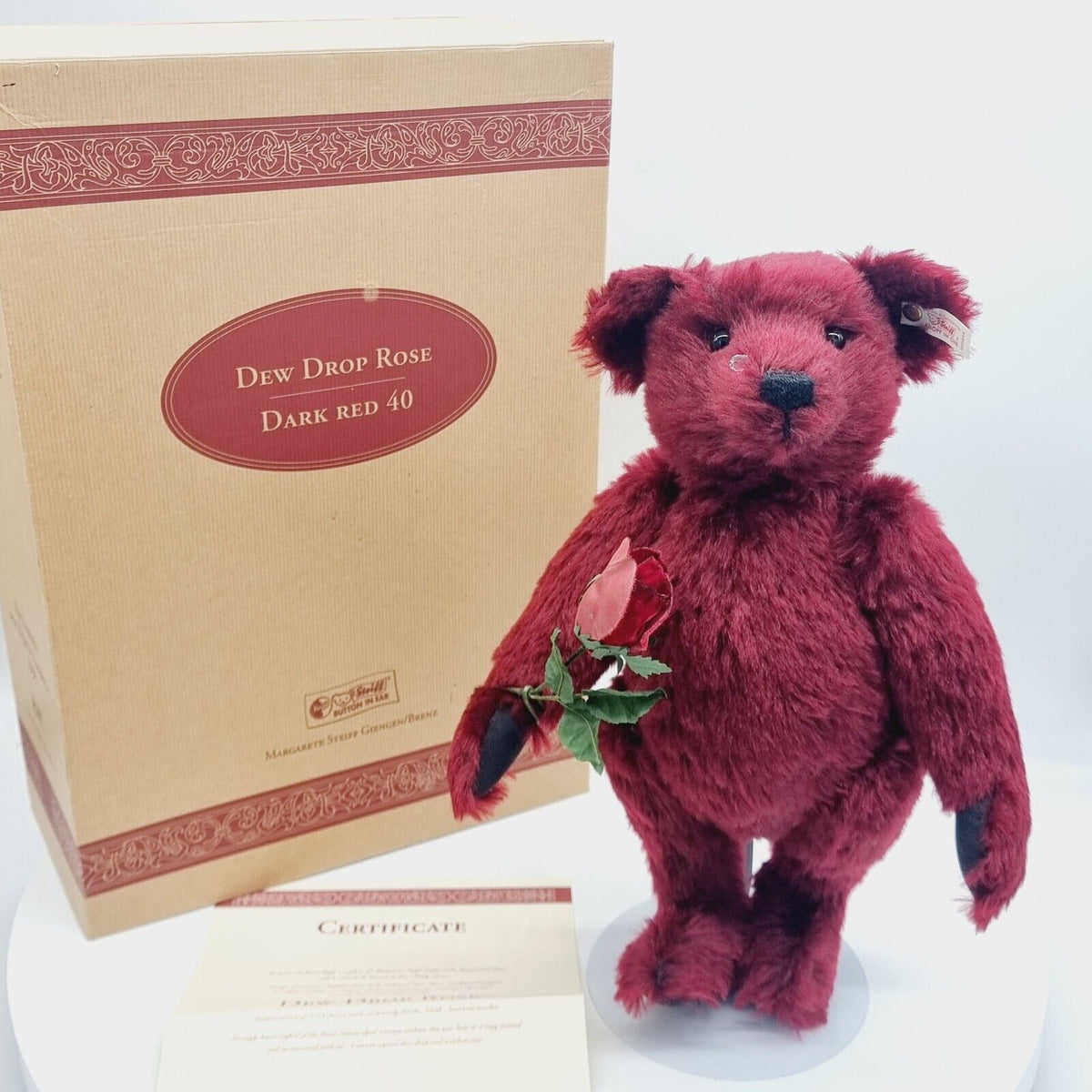 Steiff Teddybär Drew Drop Rose 665844 limitiert 3500 Jahr 1999 North America