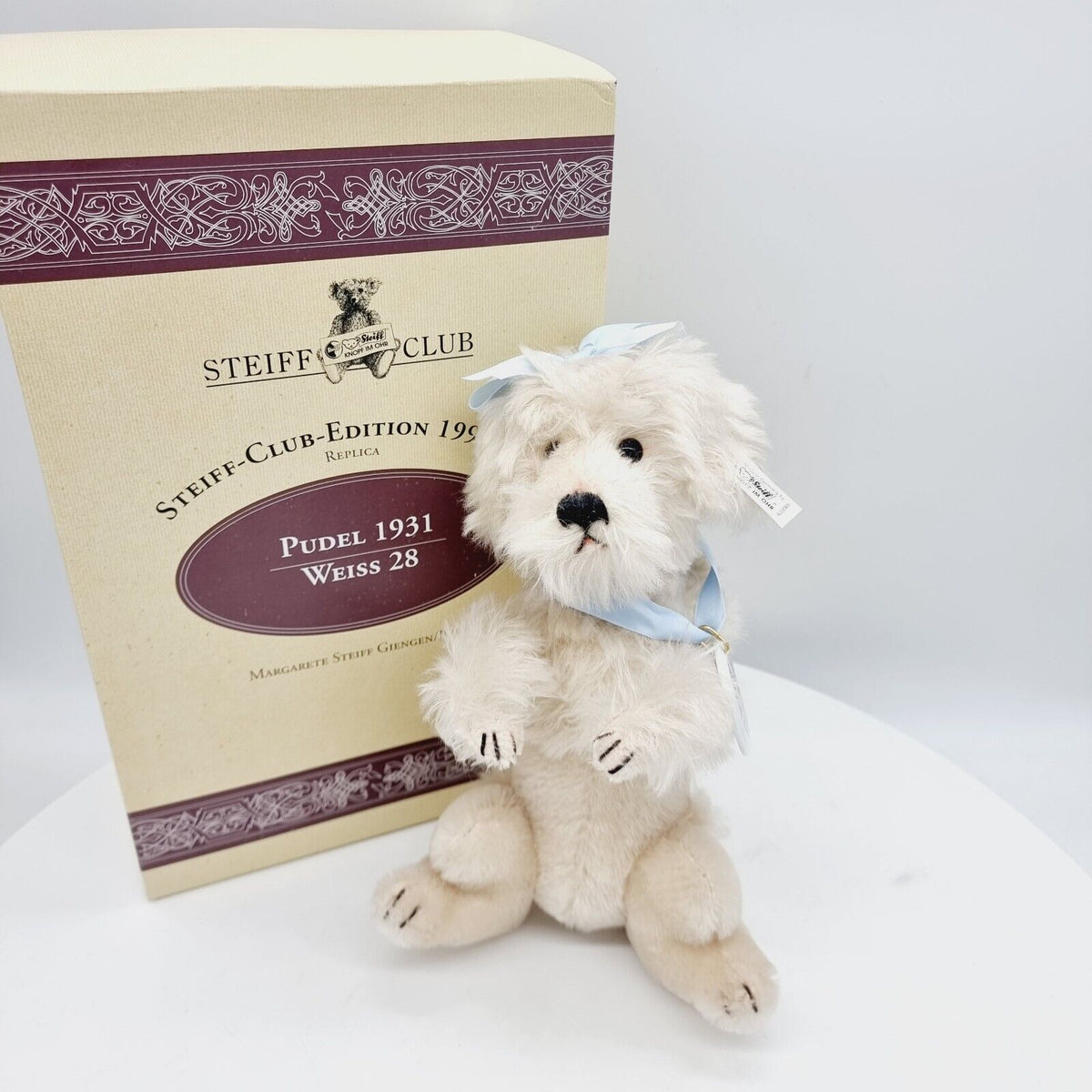Steiff 420085 Pudel 28 cm Replica 1931 Club Edition 1996 / 1997