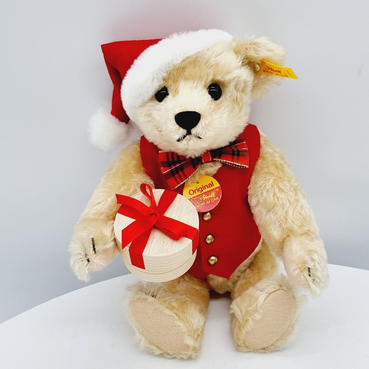 Steiff 655456 Weihnachtsteddybär Niklas für Mayfair 33 cm Mohair