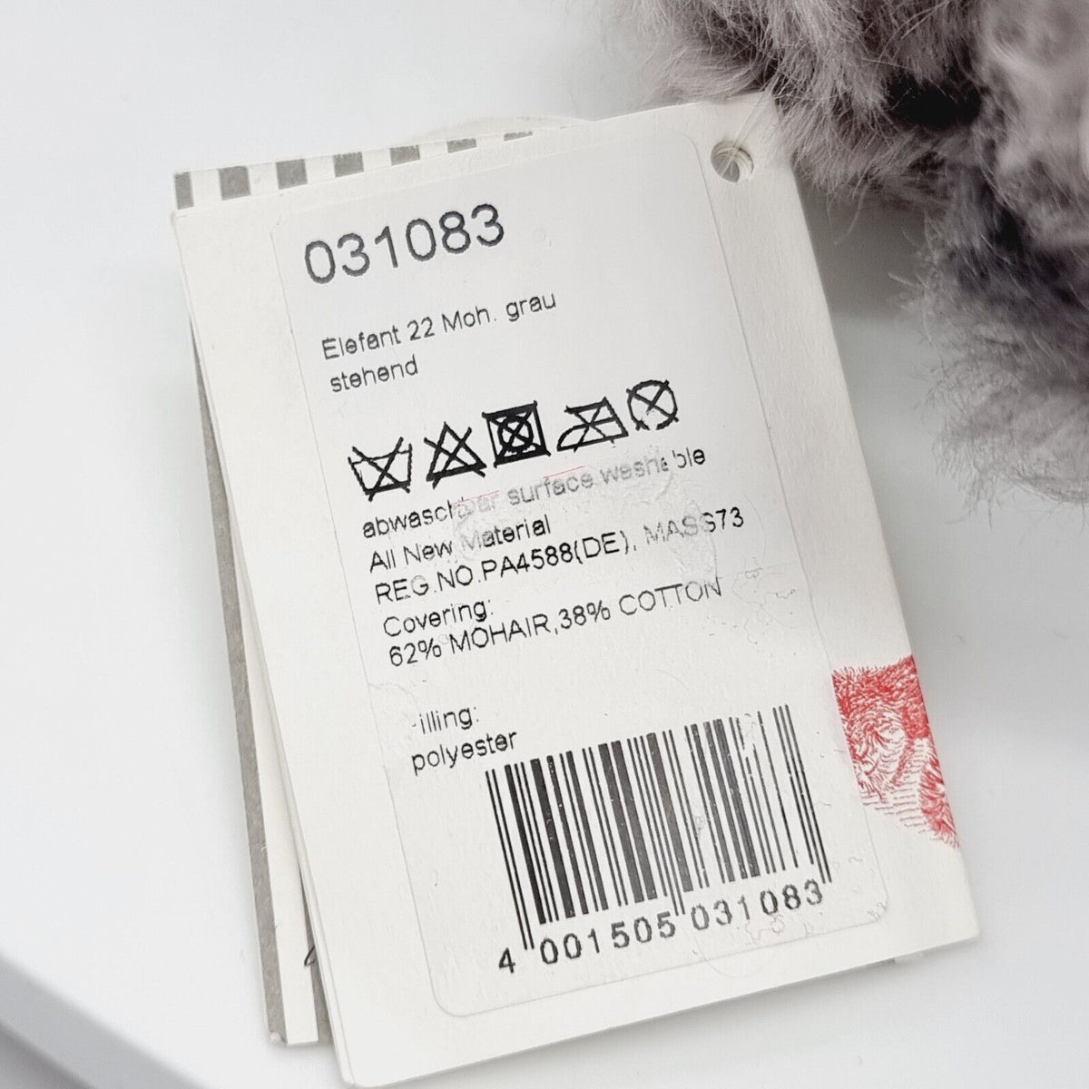 Steiff 031083 Elefant 22 cm Mohair
