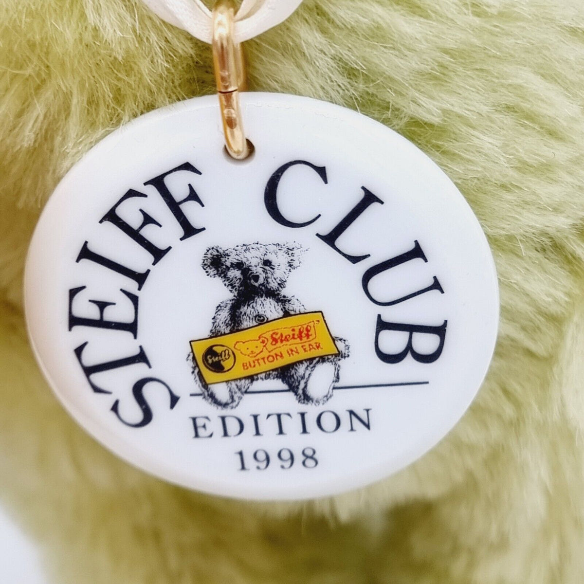 Steiff 420139 Schulanfänger Teddybär grün 30 cm Club Edition 1998