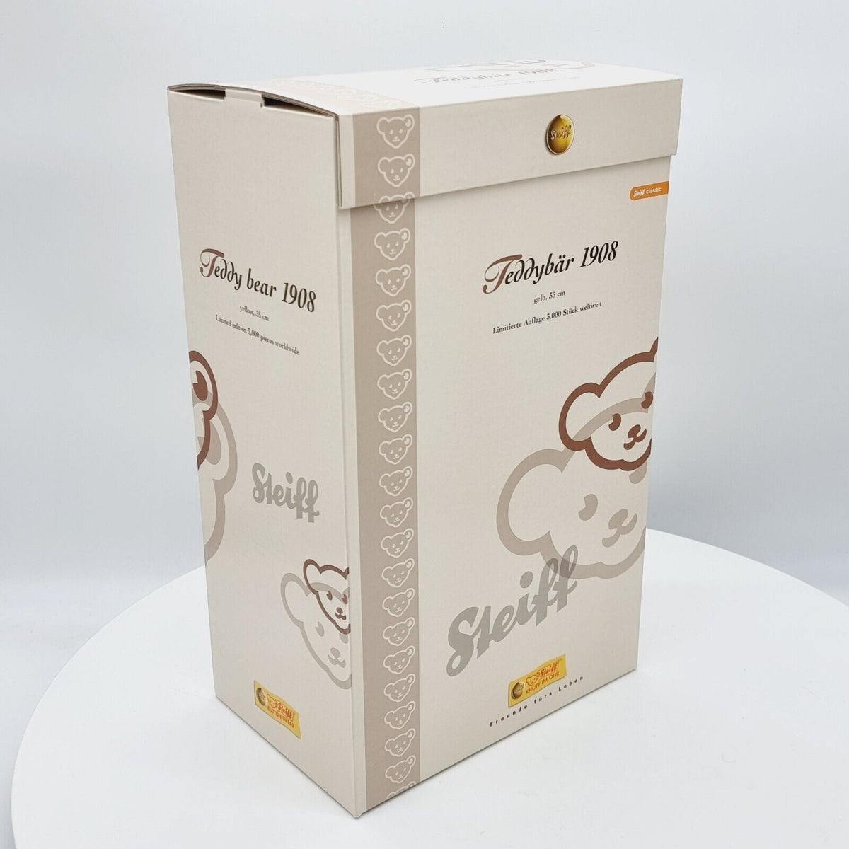 Steiff 406751 Teddybär 1908 Replica gelb limitiert 3000 35 cm Mohair