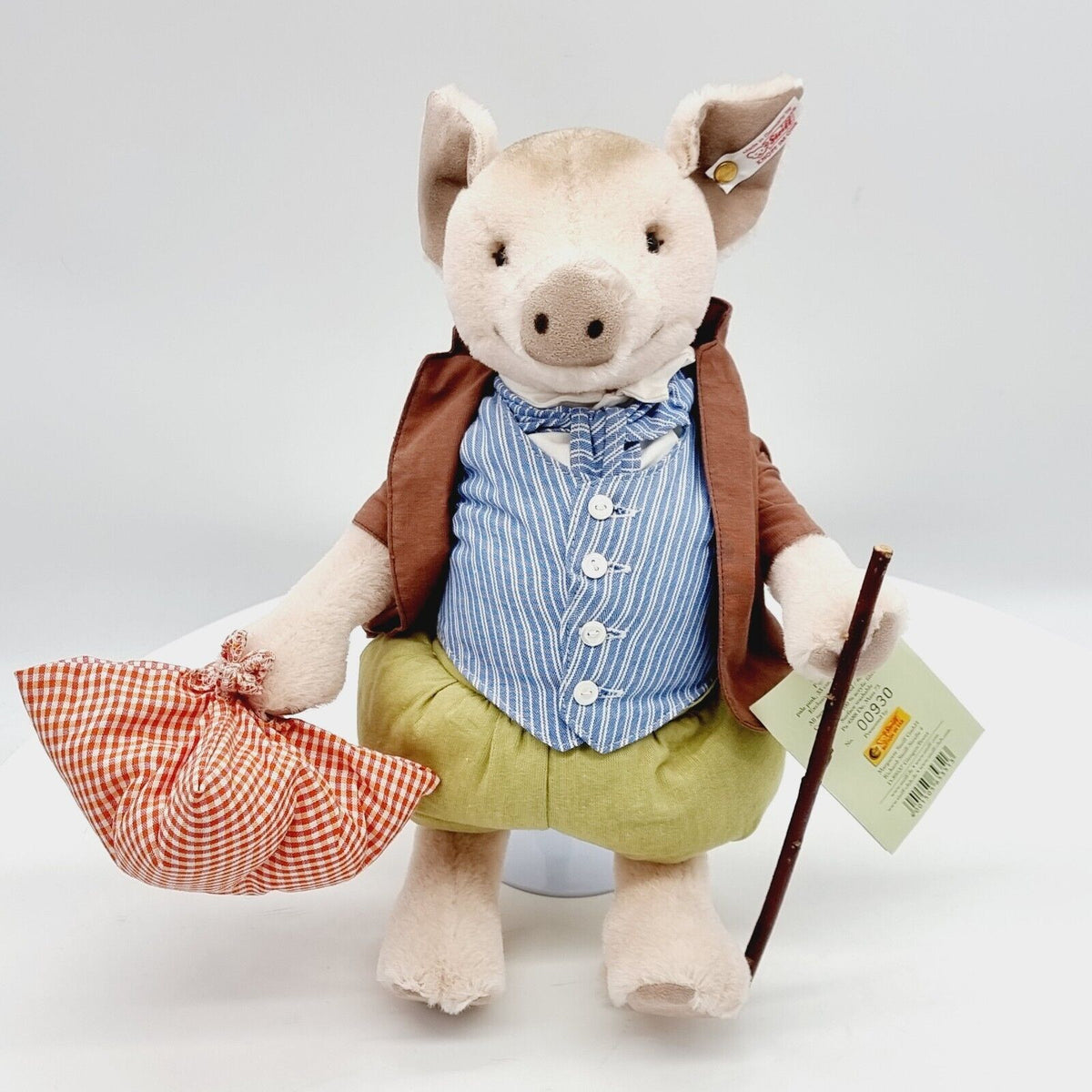 Steiff 653513 Beatrix Potter Schwein Pigling Bland limitiert 1500 33 cm Mohair