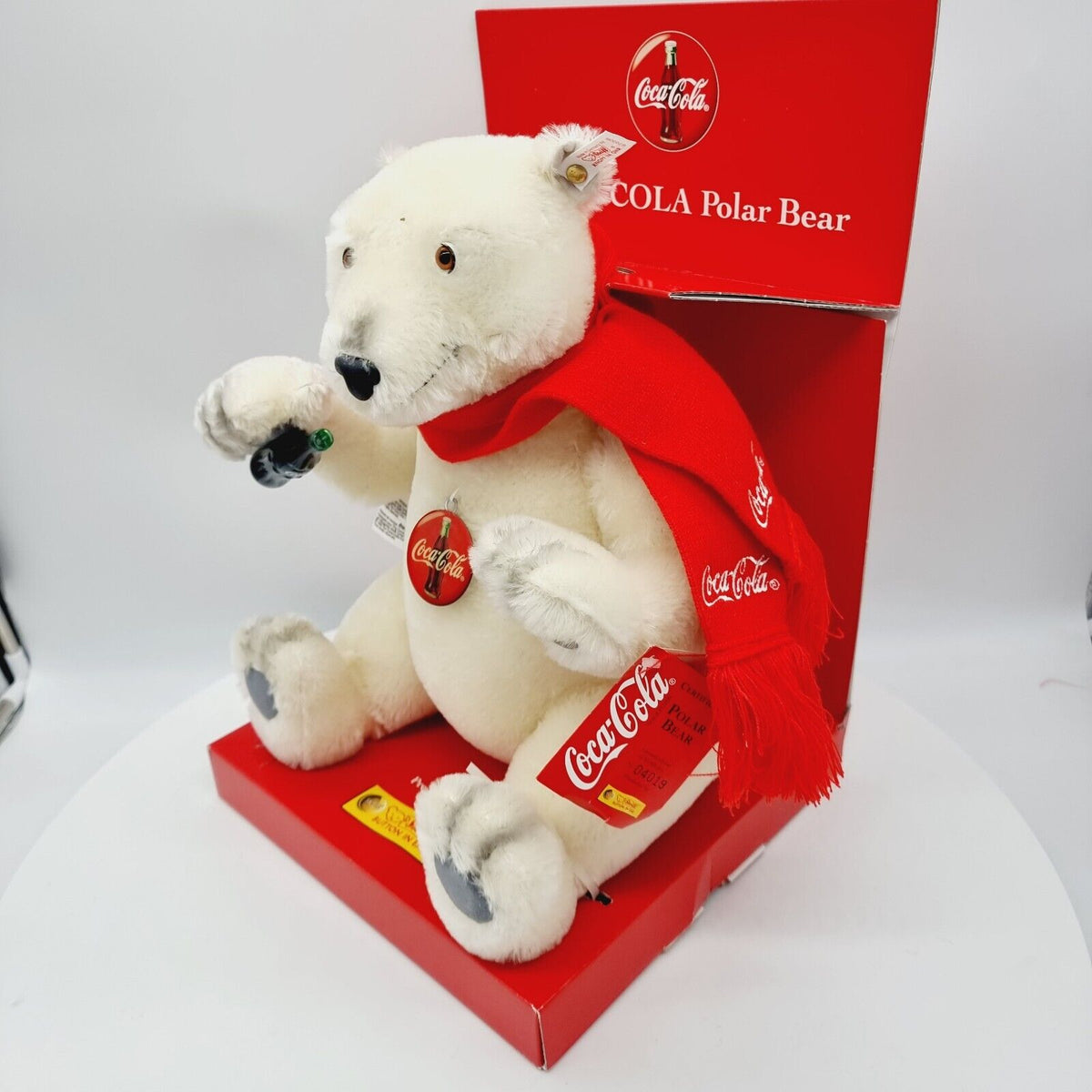Steiff 670336 Eisbär Coca Cola 35 cm Polarbär 1999