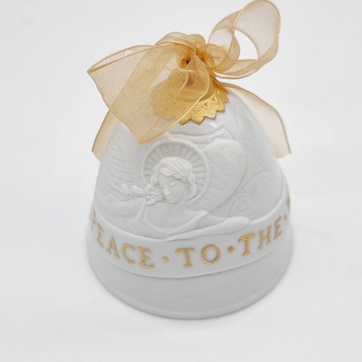 Steiff 676833 Teddybär Angel Engel mit Flügeln Lladro Porzellan Glocke Peace