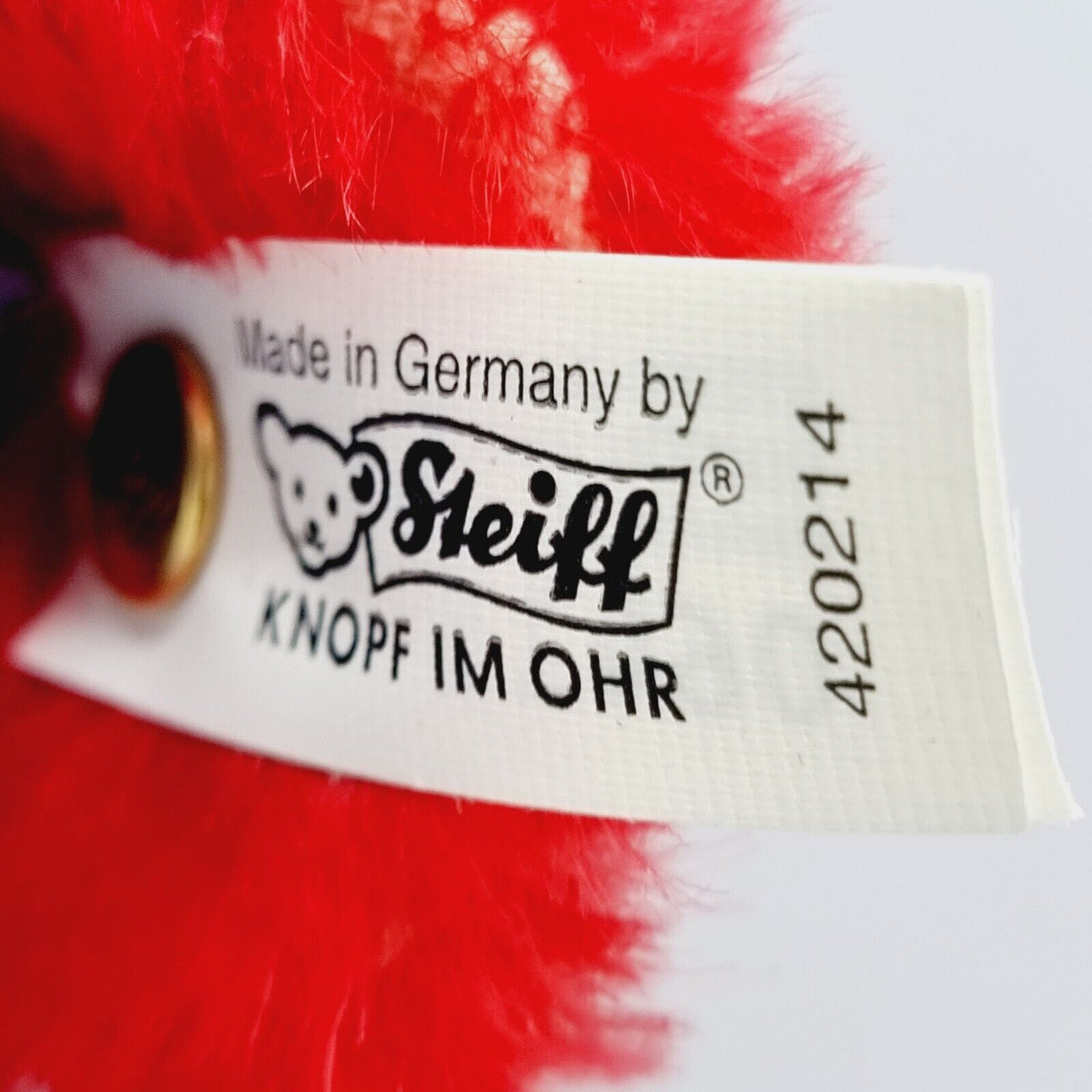 Steiff 420214 Teddybär Harlekin 35 cm Replika 1925 Club Edition 2000 / 2001