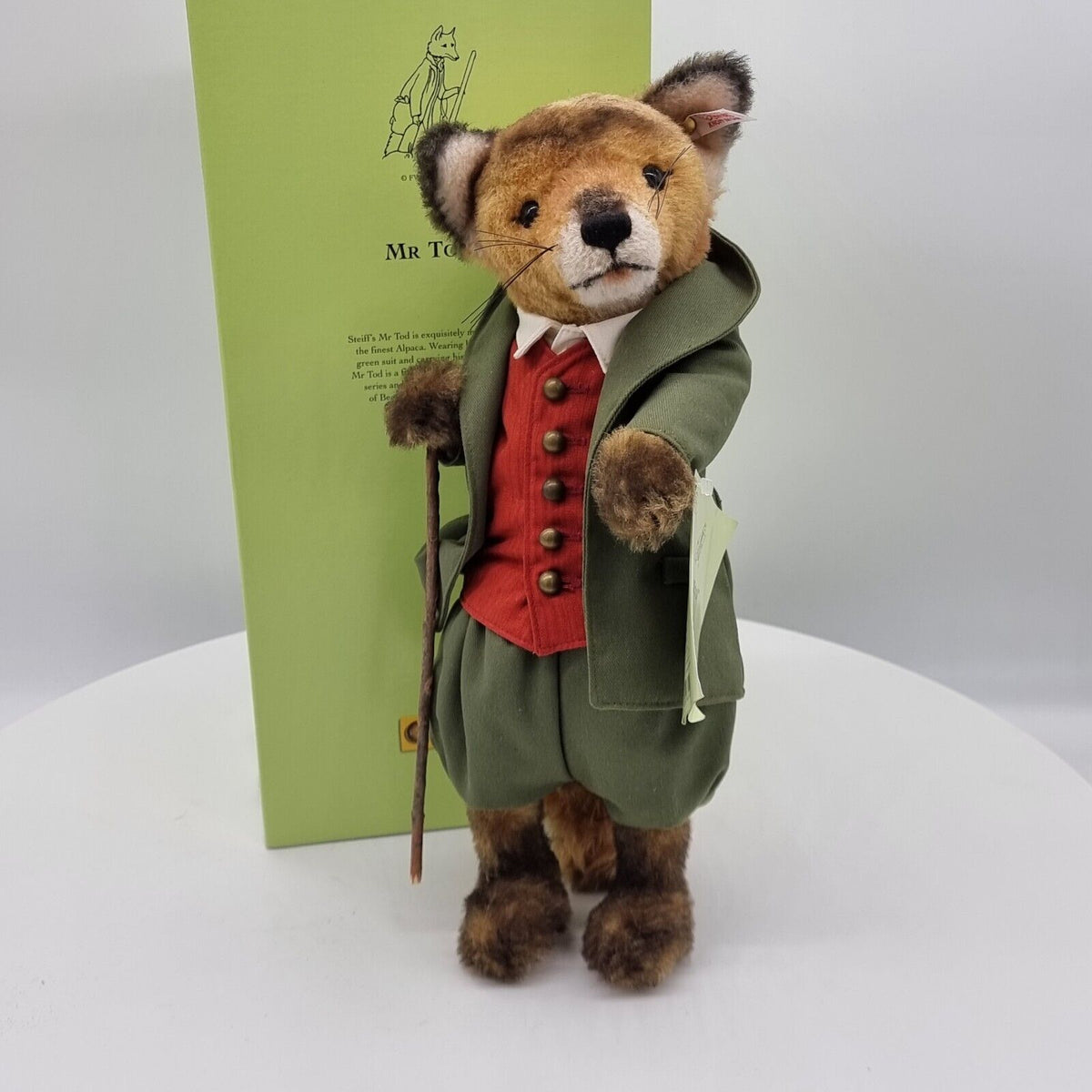 Steiff 662492 Beatrix Potter Mr. Tod limitiert 1500 aus 2007 35 cm Alpaca