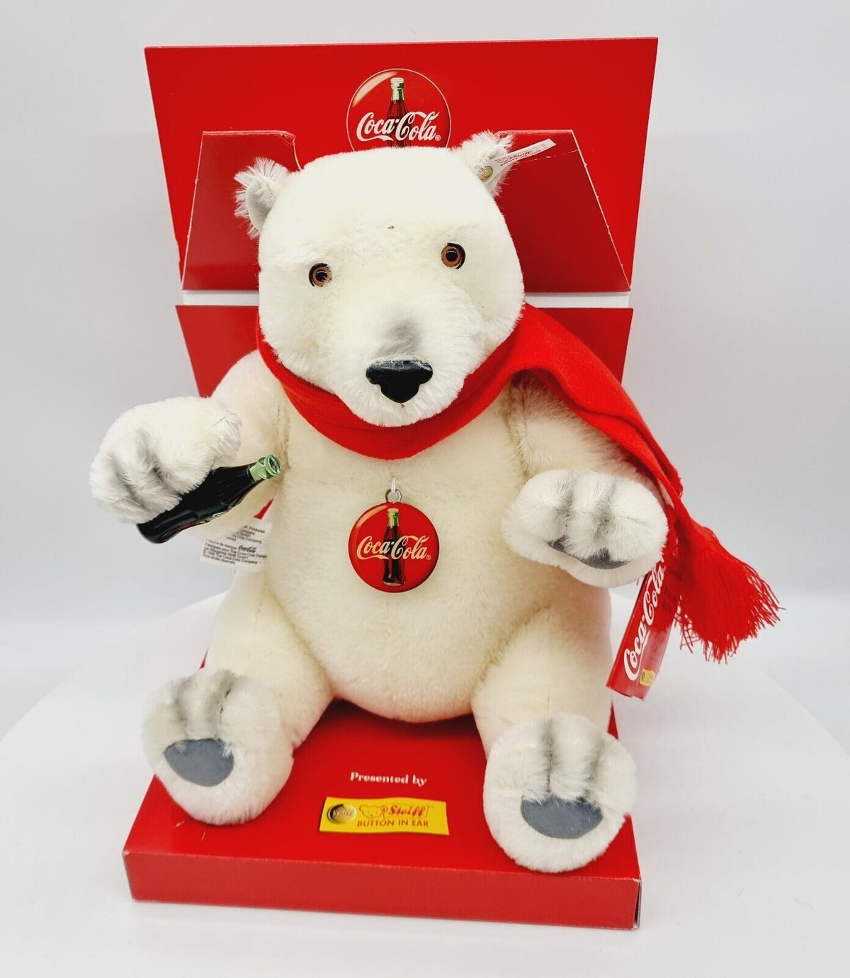 Steiff 670336 Eisbär Coca Cola 35 cm Polarbär 1999