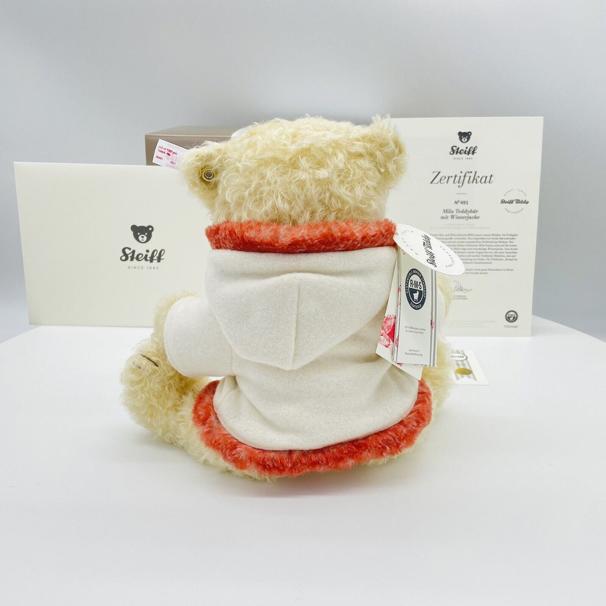 Steiff Teddybär Mila mit Winterjacke 007224 limitiert 1902 aus 2022 28cm