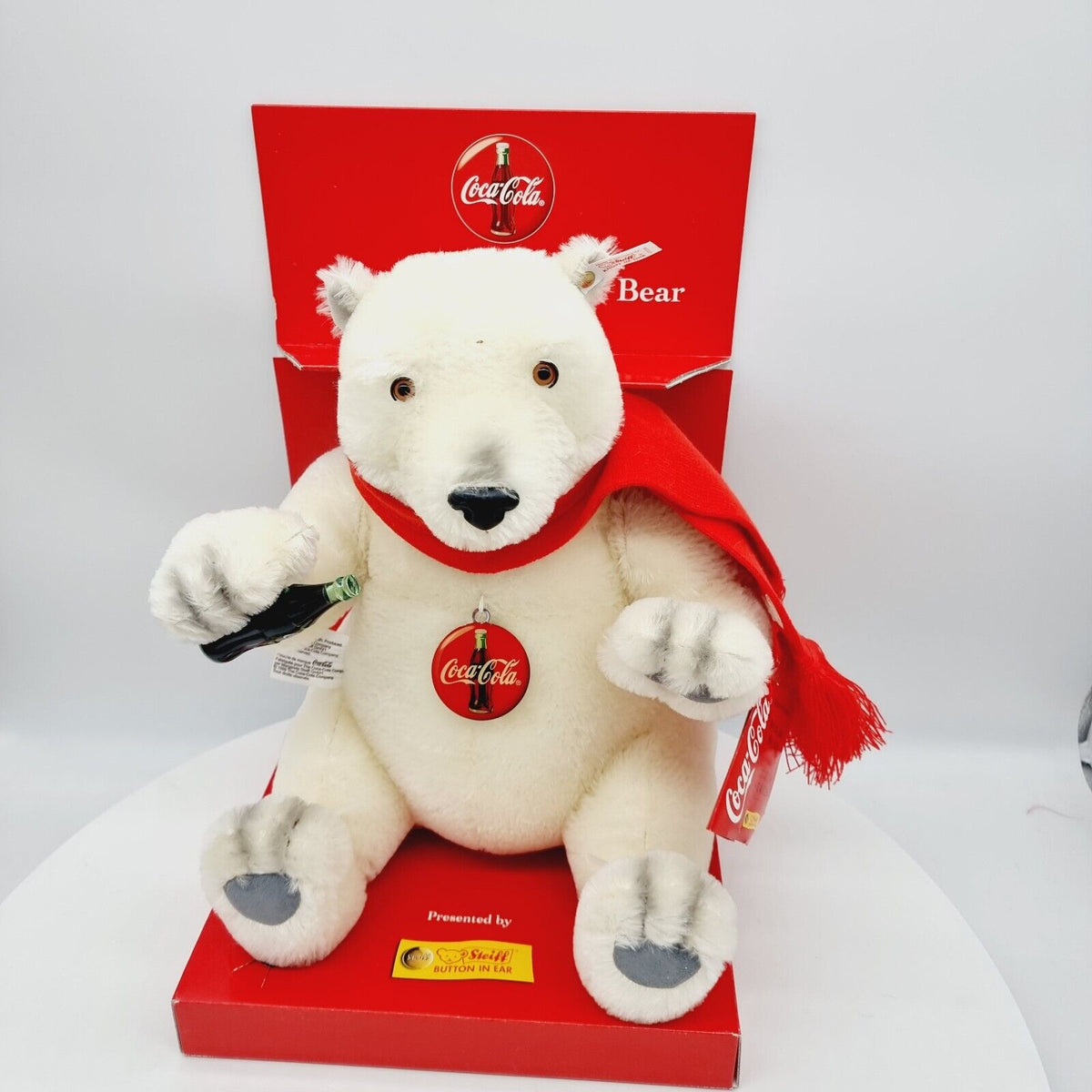 Steiff 670336 Eisbär Coca Cola 35 cm Polarbär 1999