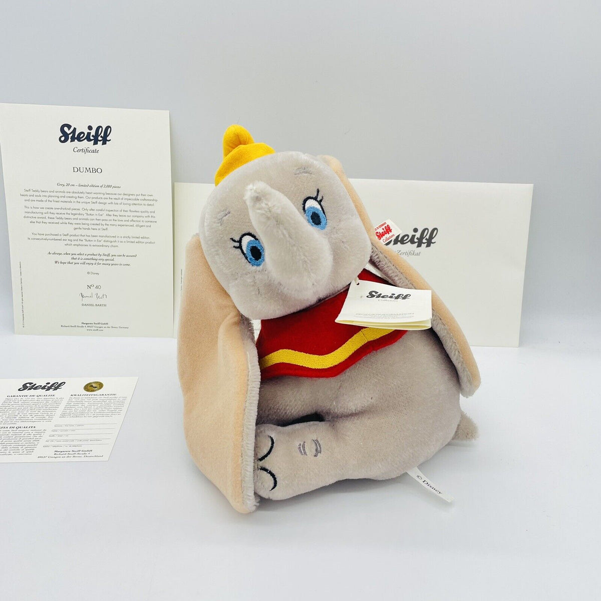 Steiff Disney Dumbo 354564 20cm limitiert auf 2000 Stk. 2016 Mohair