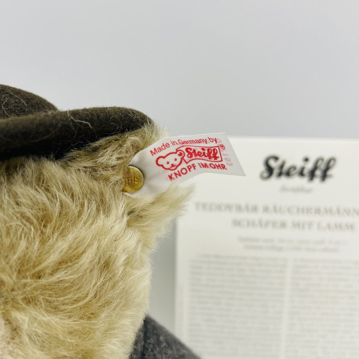 Steiff Räuchermännchen Schäfer mit Lamm 037153 24cm / 9cm 2008