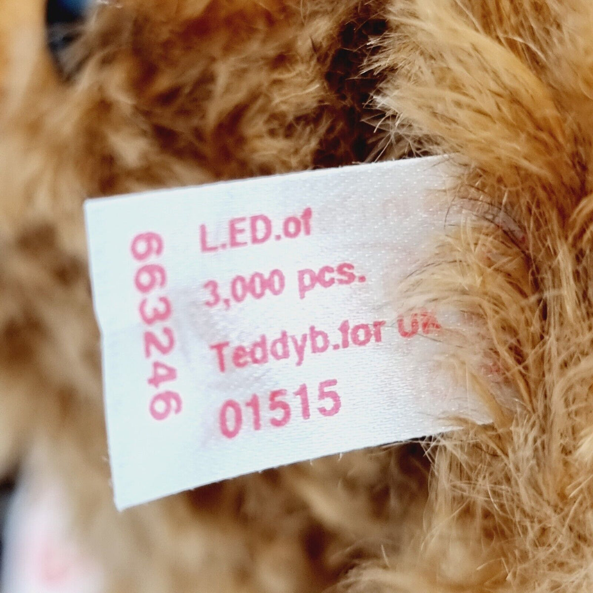 Steiff 663246 British Collectors Teddybär 38 cm 2009 limitiert 3000 Jahr