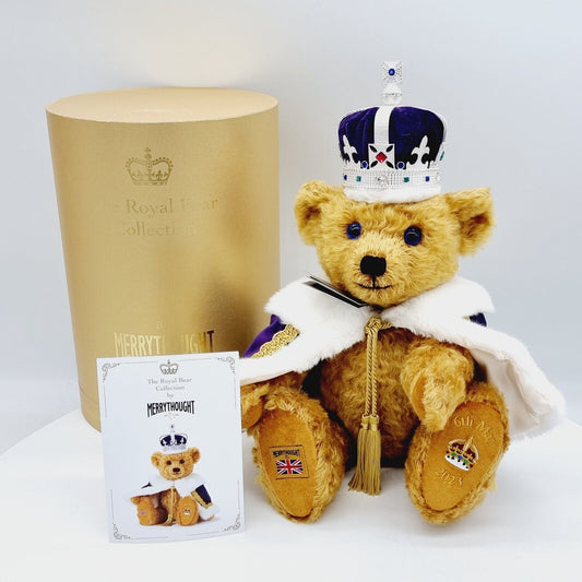 Merrythought Teddybär King Charles III Coronation Bear limitiert 2023 36 cm