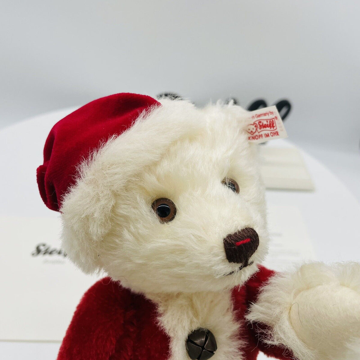 Steiff Weihnachtsteddybär 2012 035333 limitiert 2012 aus 2012 27cm Mohair
