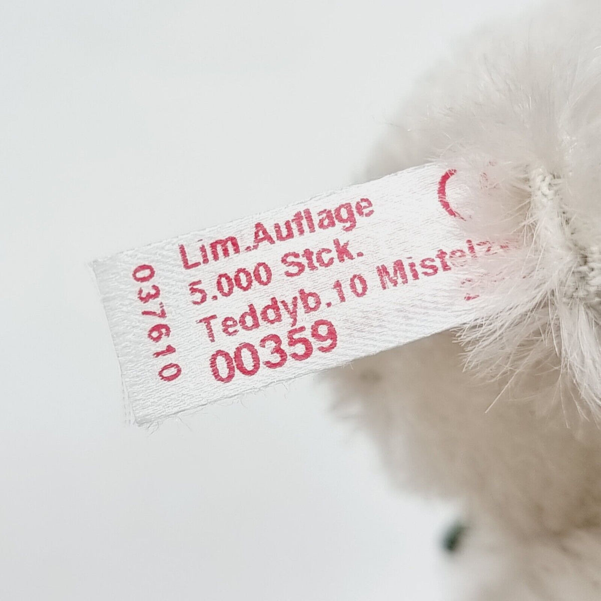 Steiff 037610 Teddybär Ornament mit Mistelzweig 10 cm 2005 limitiert 5000