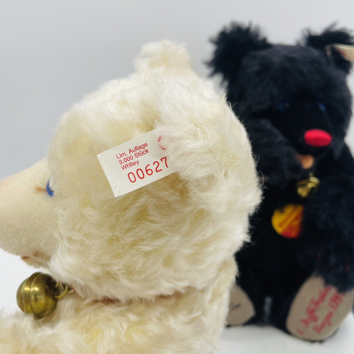 Sparset Steiff Blackey 655333 und Whitey 655340 limitiert 3000 29cm Mohair