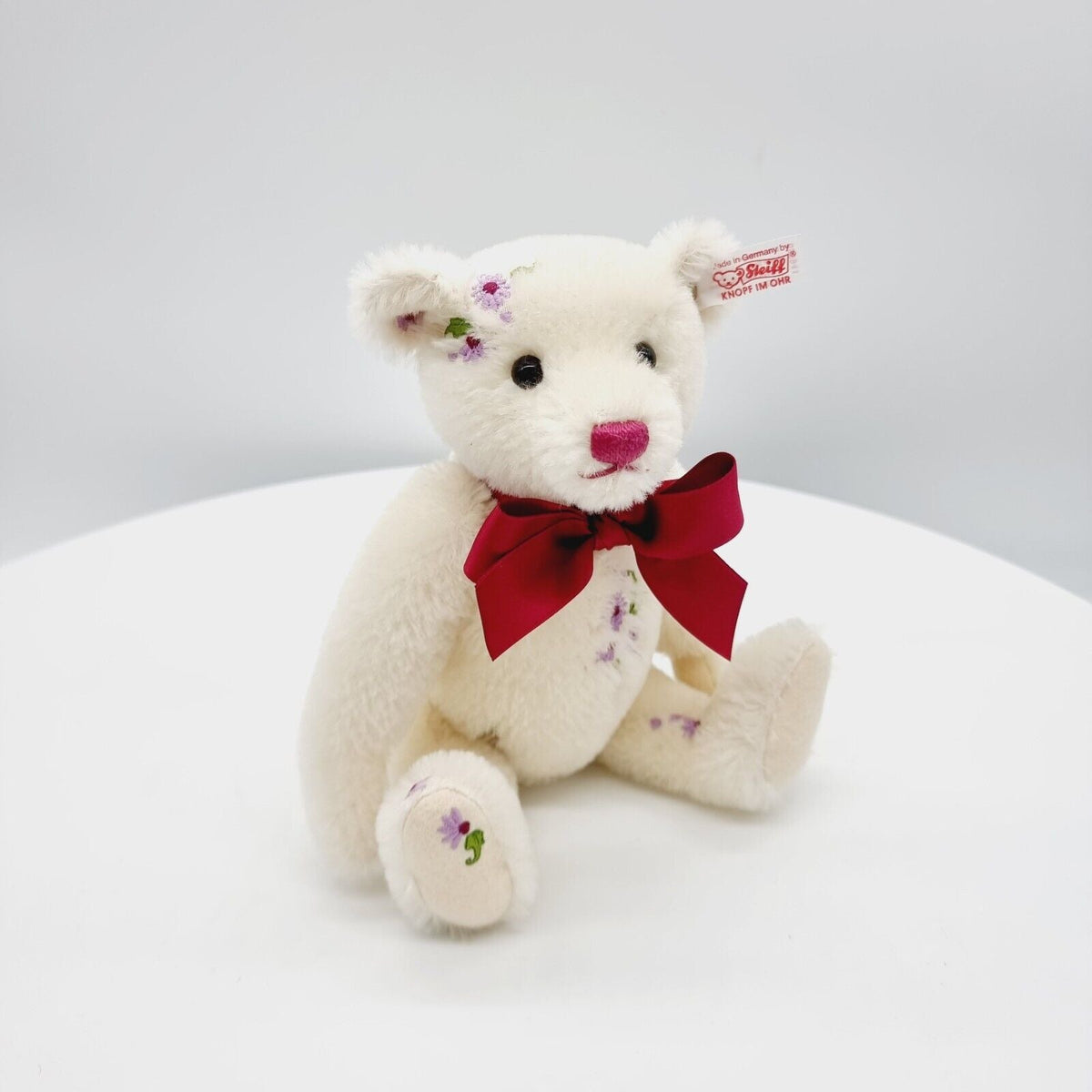 Steiff Teddybär Sommer 2009 656941 limitiert 2009 26cm Mohair mit Blüten