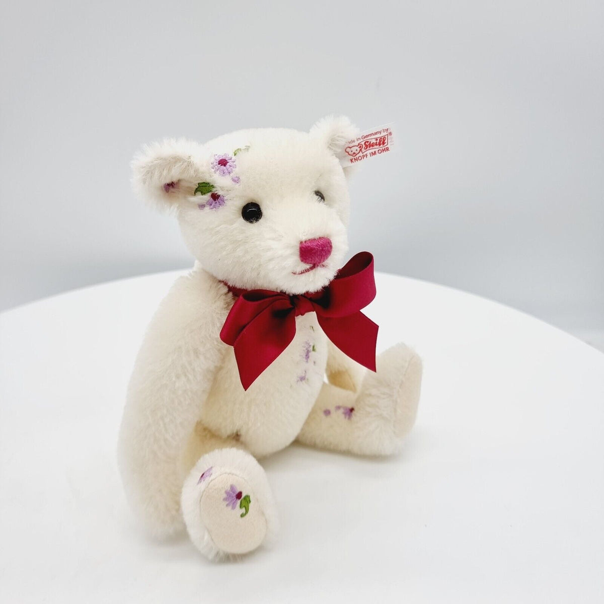 Steiff Teddybär Sommer 2009 656941 limitiert 2009 26cm Mohair mit Blüten