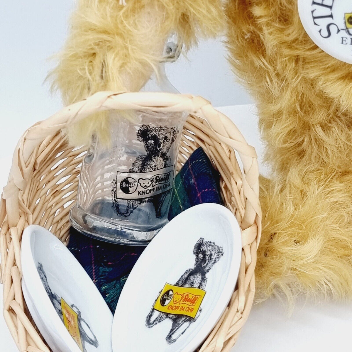 Steiff 420108 Picknick Bär Club Edition 1997/98  34cm limitiert OVP