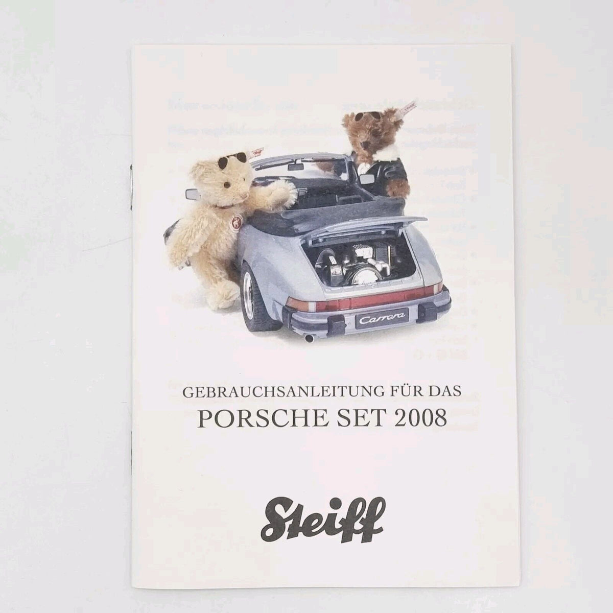 Steiff 656521 Porsche 911 Carrera 3.2 Set 2008 Premium ClassiXXs Modellauto