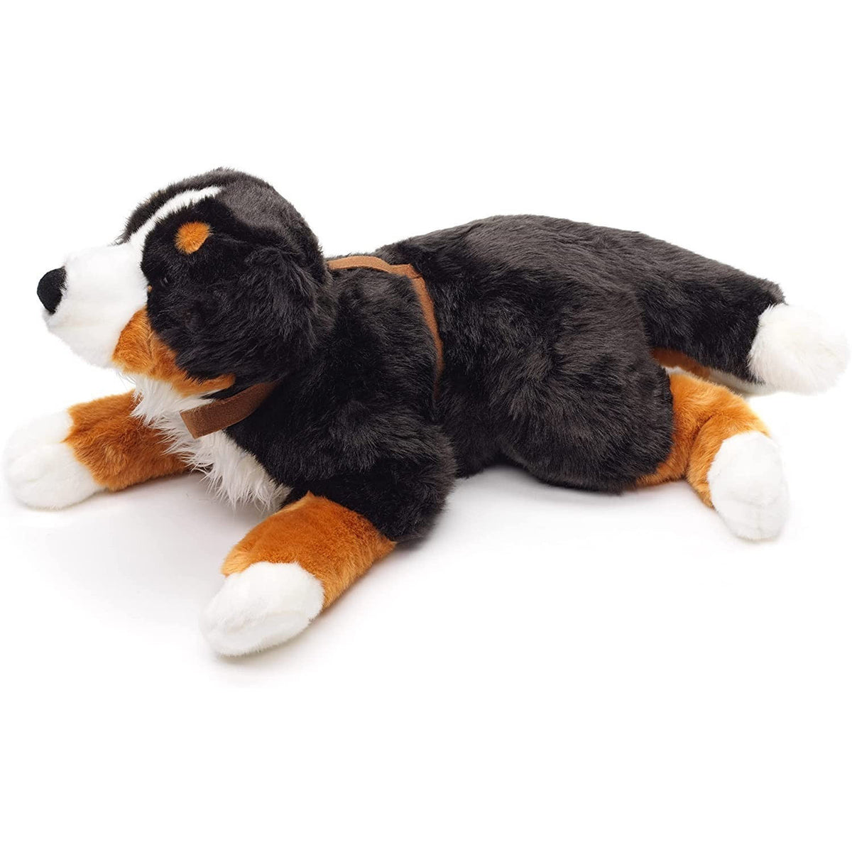 Uni-Toys Berner Sennenhund mit Geschirr liegend 62 cm