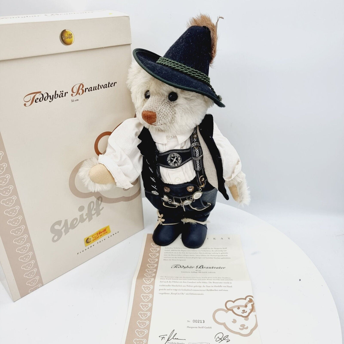 Steiff 038082 Teddybär Brautvater Hochzeitsgesellschaft 35 cm limitiert 500