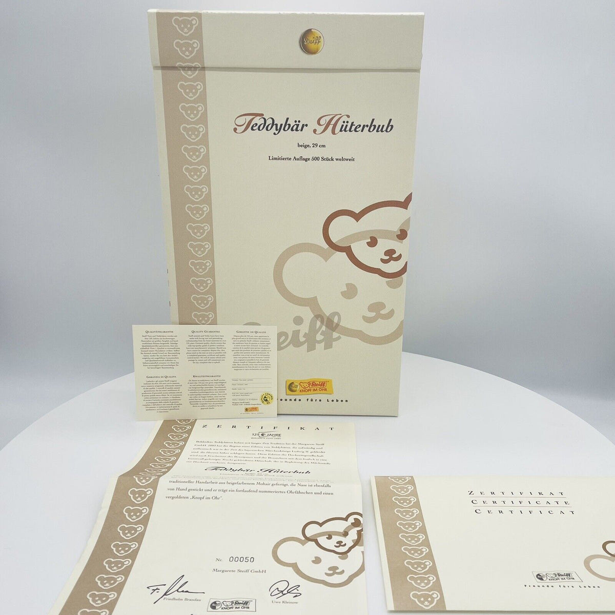 Steiff Teddybär Hüterbub aus der Hochzeitsgesellschaft 038105 limitiert 500 29cm