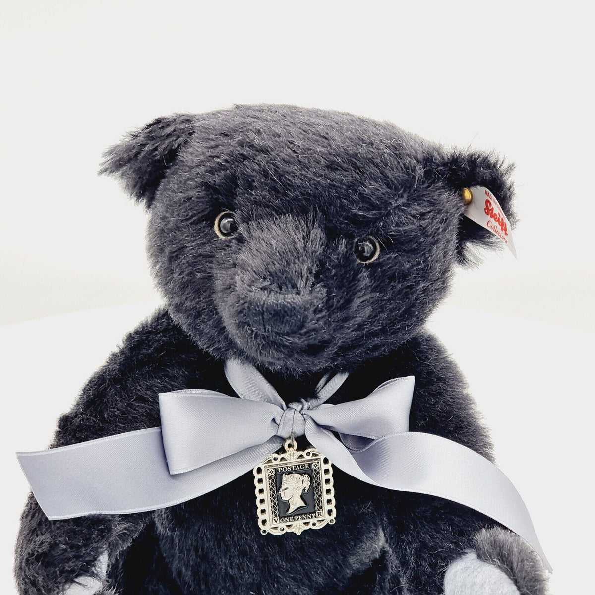 Steiff 690846 Danbury Mint Teddybär Schwarzer Einser Penny Black Bear 28 cm